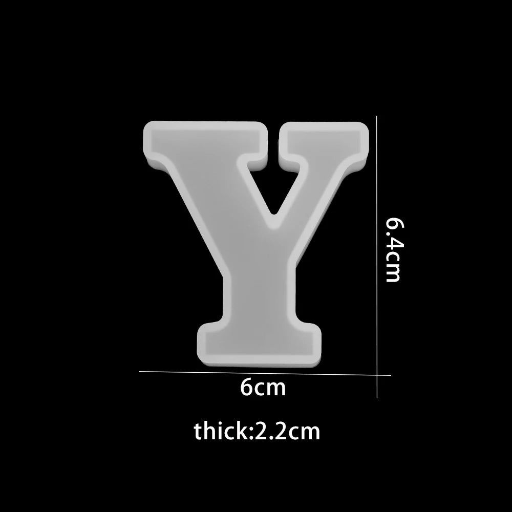3D Alphabet Silicone Mold