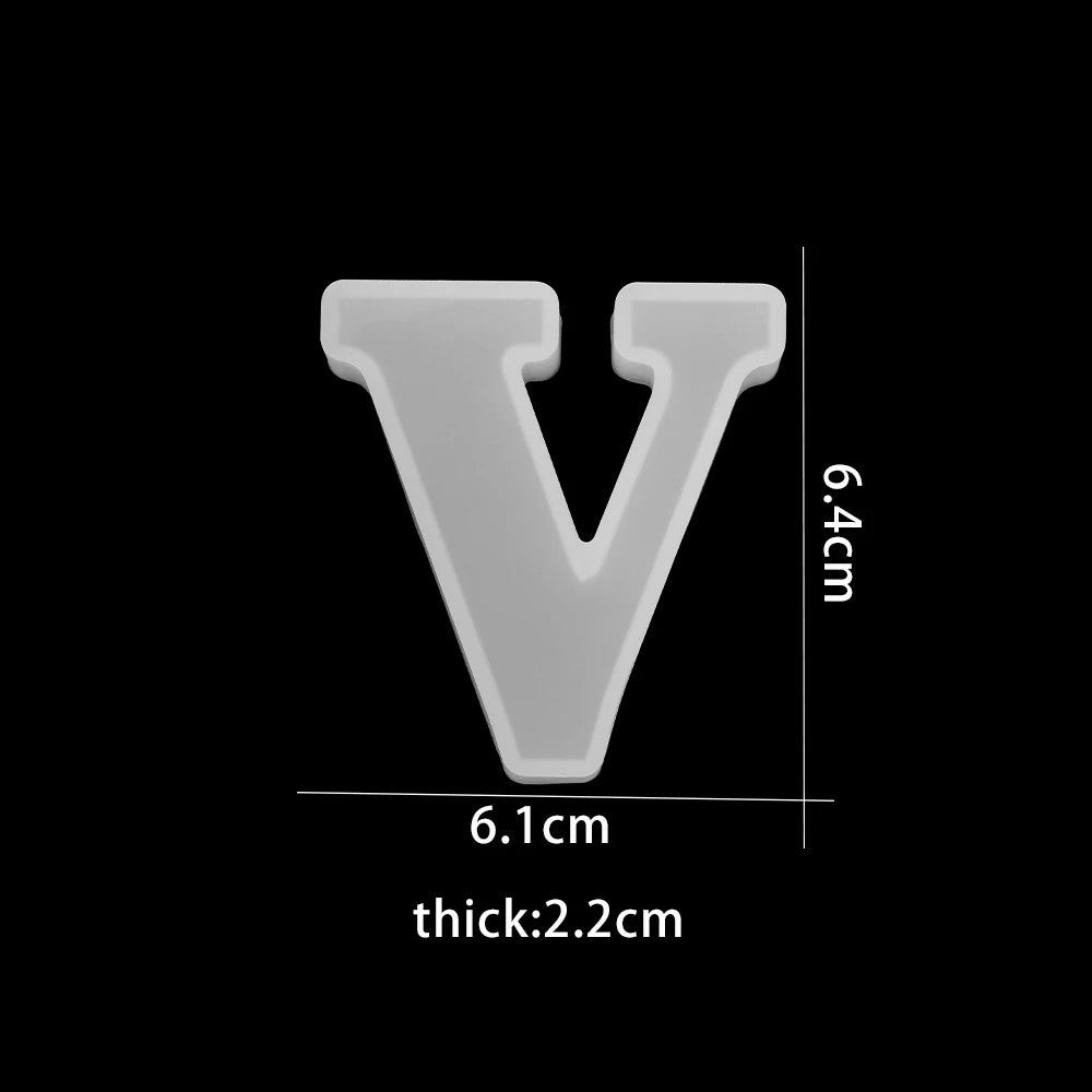 3D Alphabet Silicone Mold