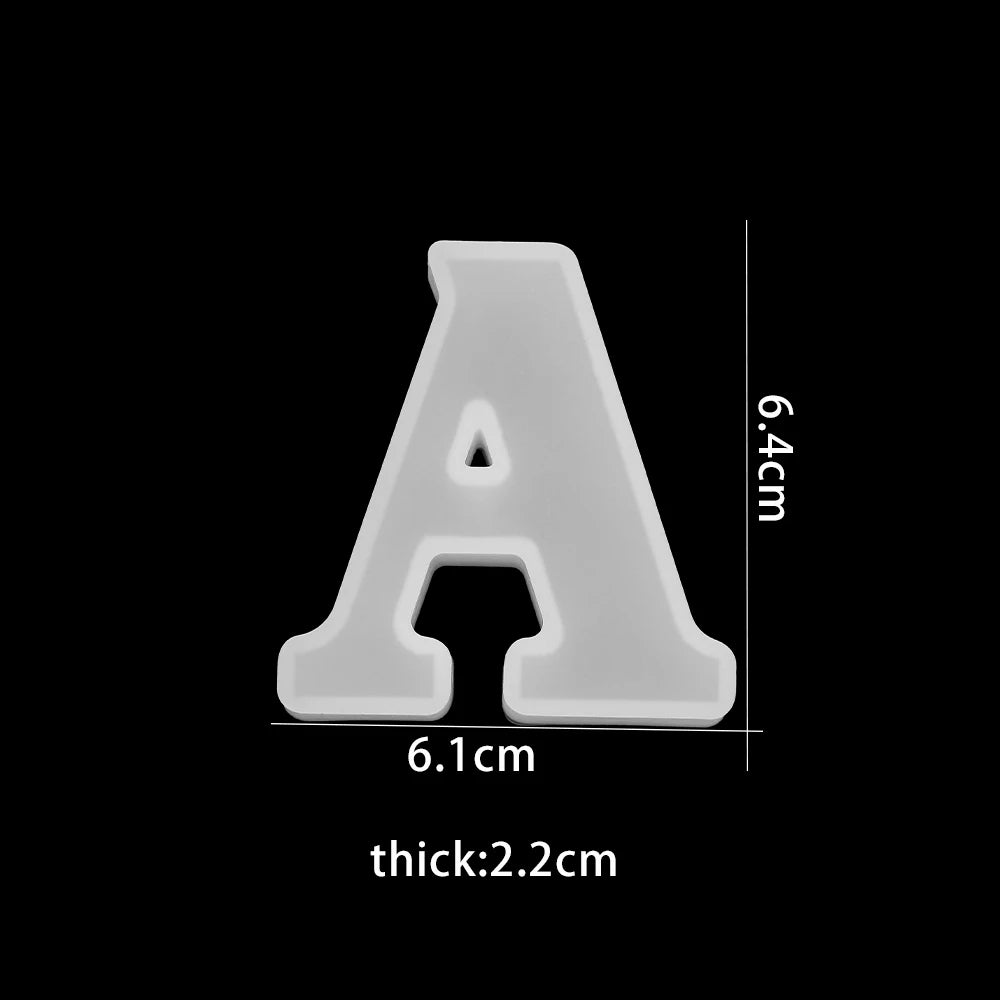 3D Alphabet Silicone Mold