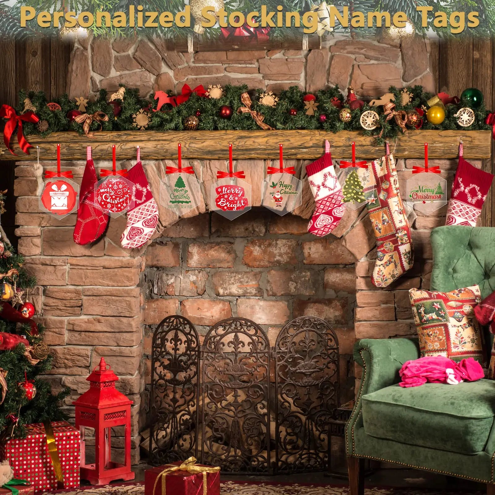 20pcs Clear Acrylic Christmas Ornaments Blanks