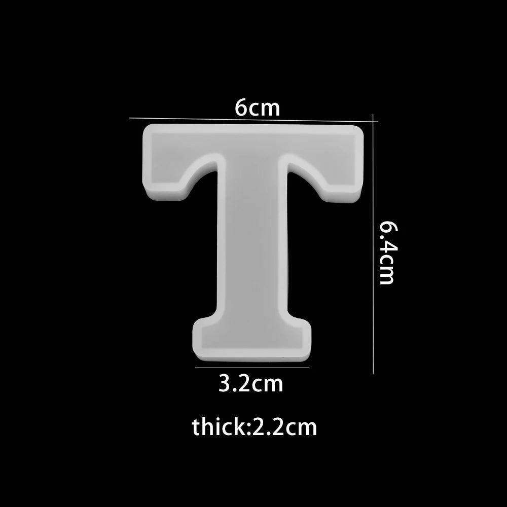 3D Alphabet Silicone Mold