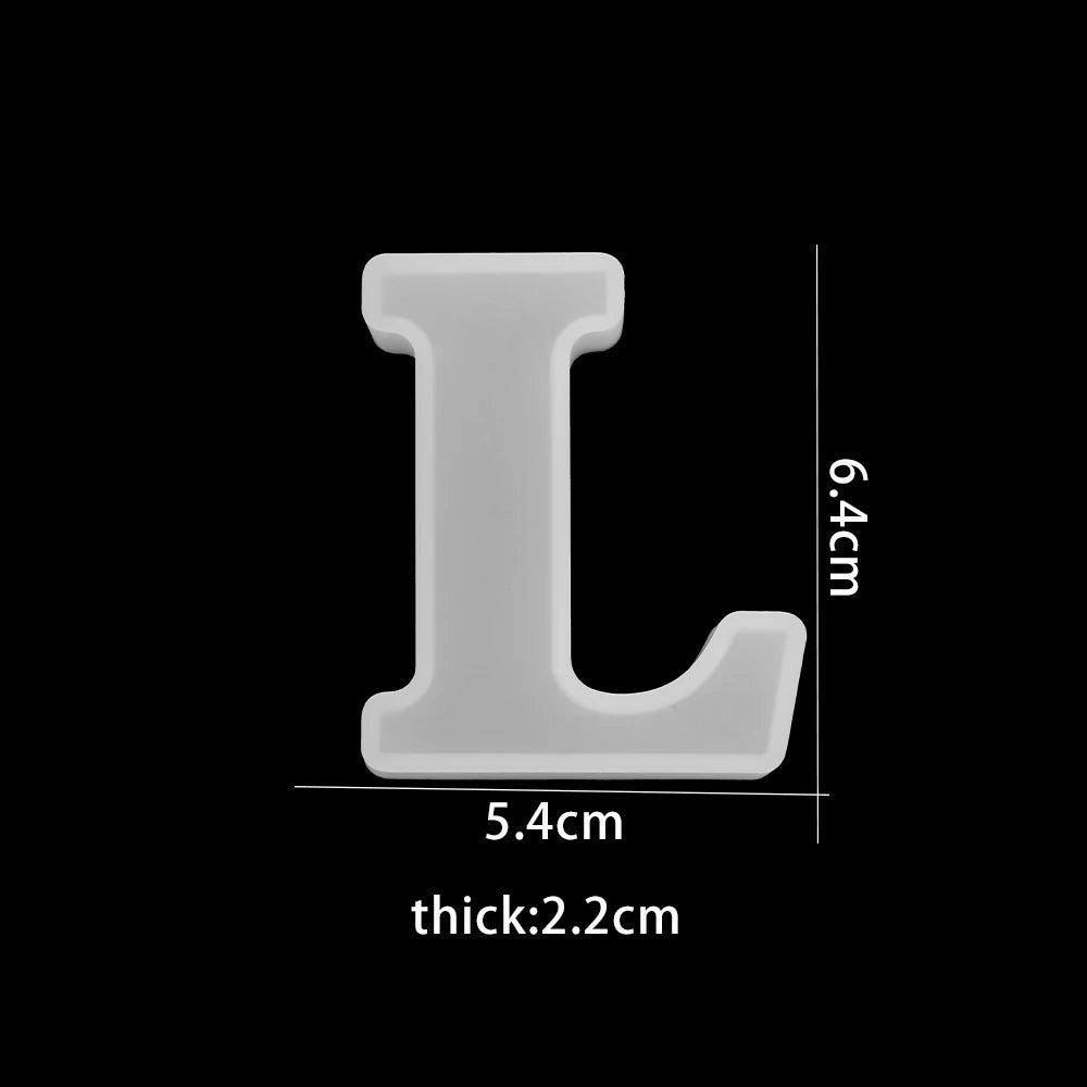 3D Alphabet Silicone Mold