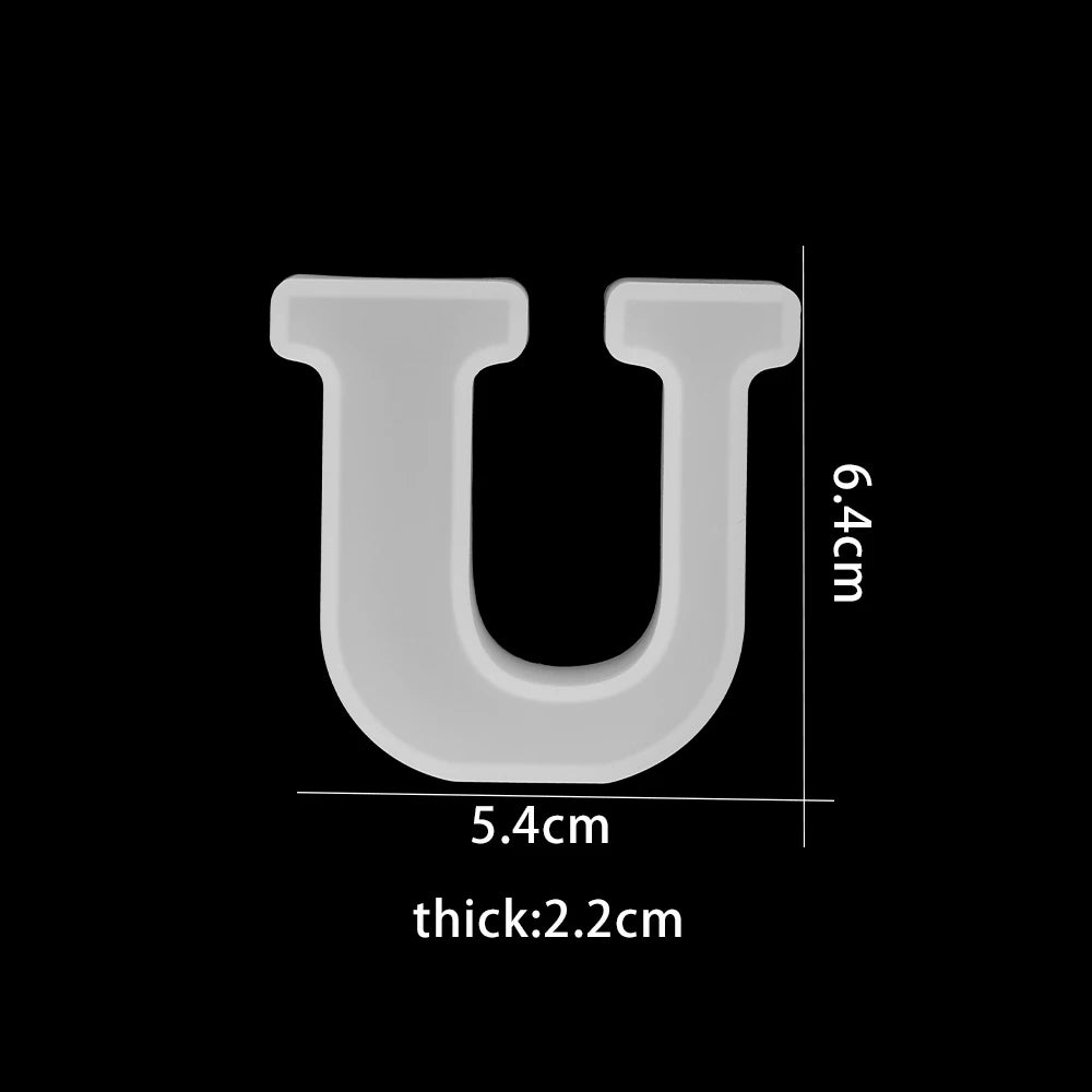 3D Alphabet Silicone Mold