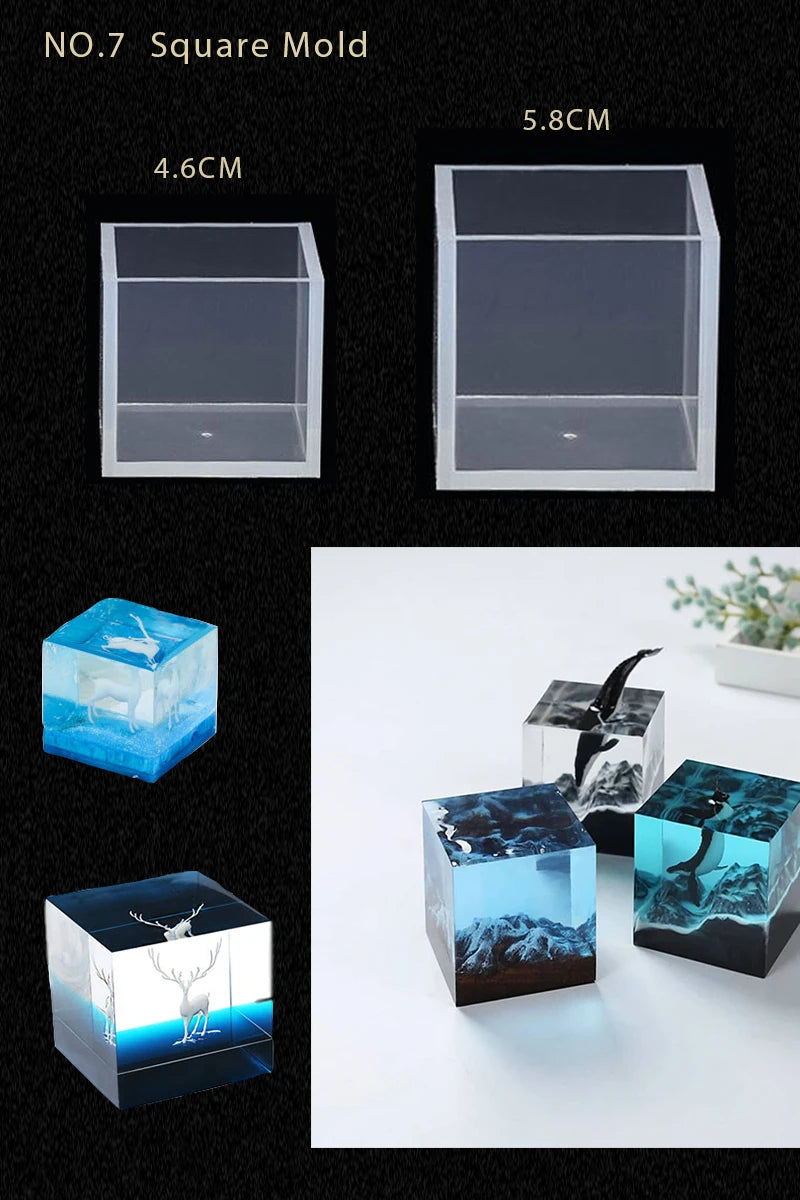 16 Styles Epoxy Resin Casting Molds Set