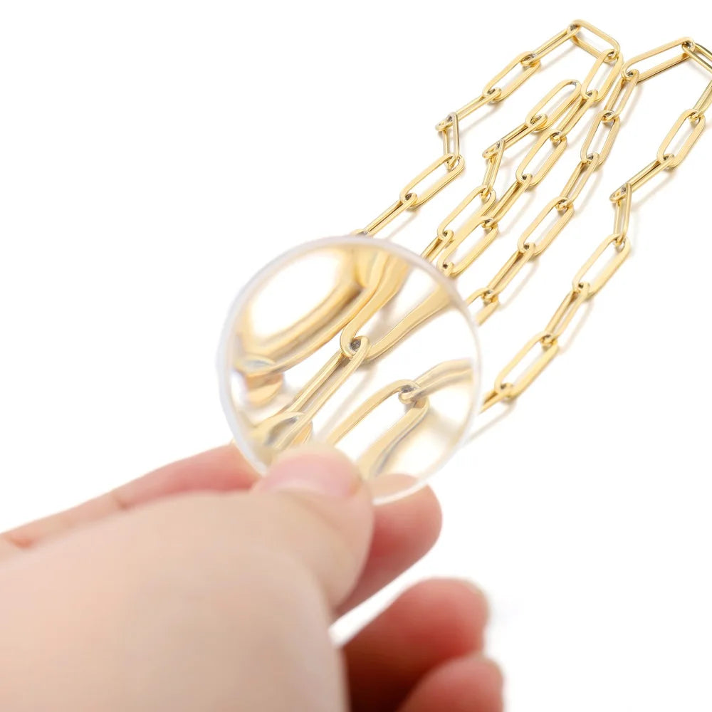 1M 3/4mm Stainless Steel Gold Cable Chain