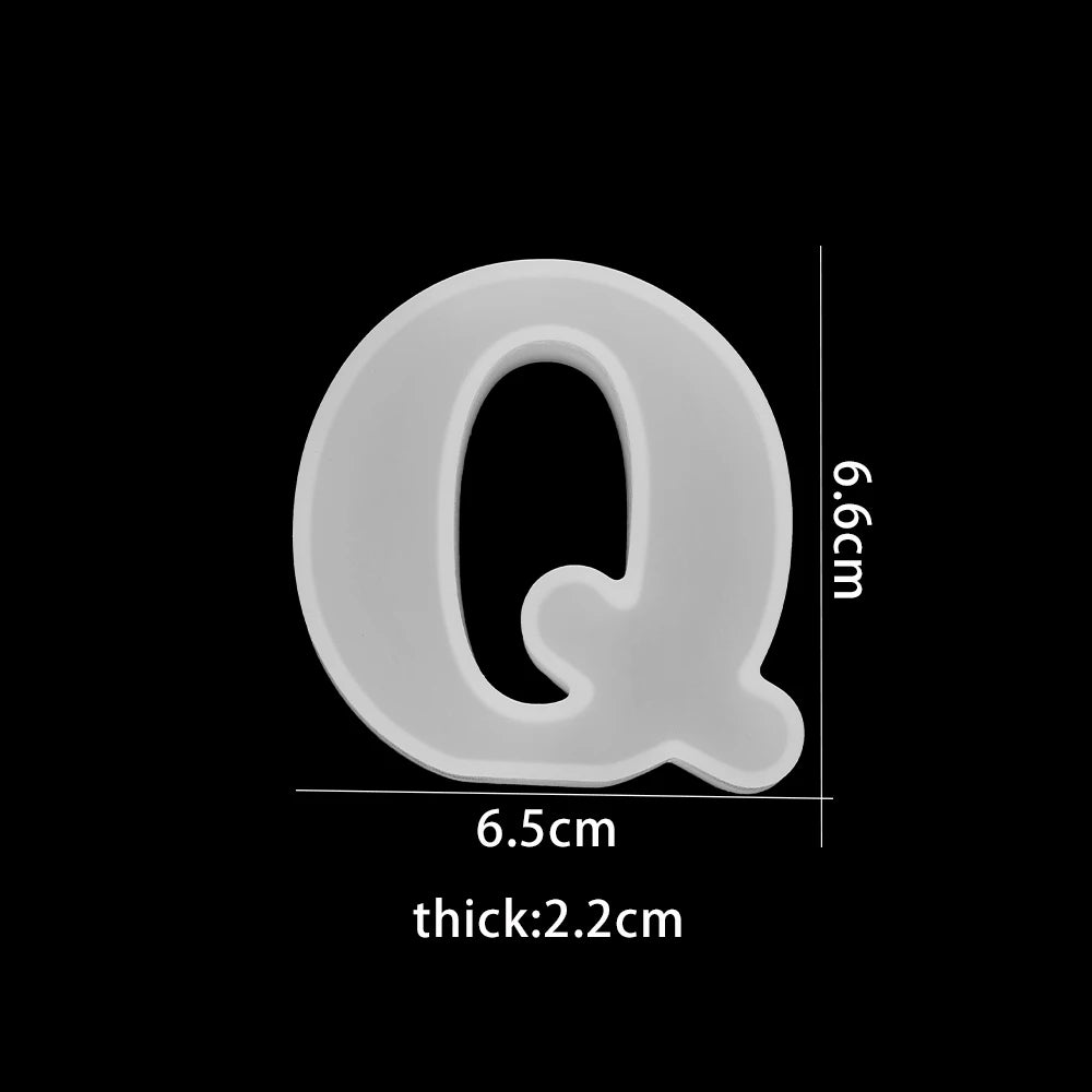 3D Alphabet Silicone Mold