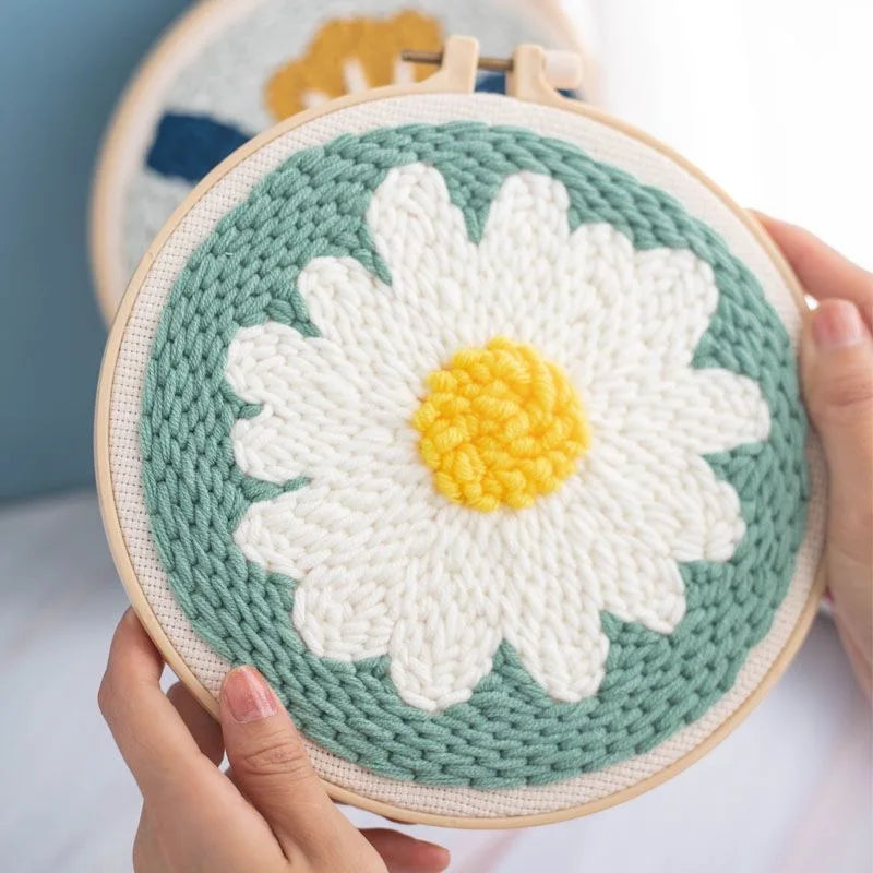 Sunflower DIY Punch Needle Embroidery Kit for Beginners