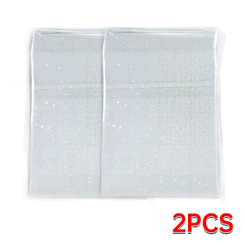 50 Sheets Sand Stars Holographic Sticker Paper