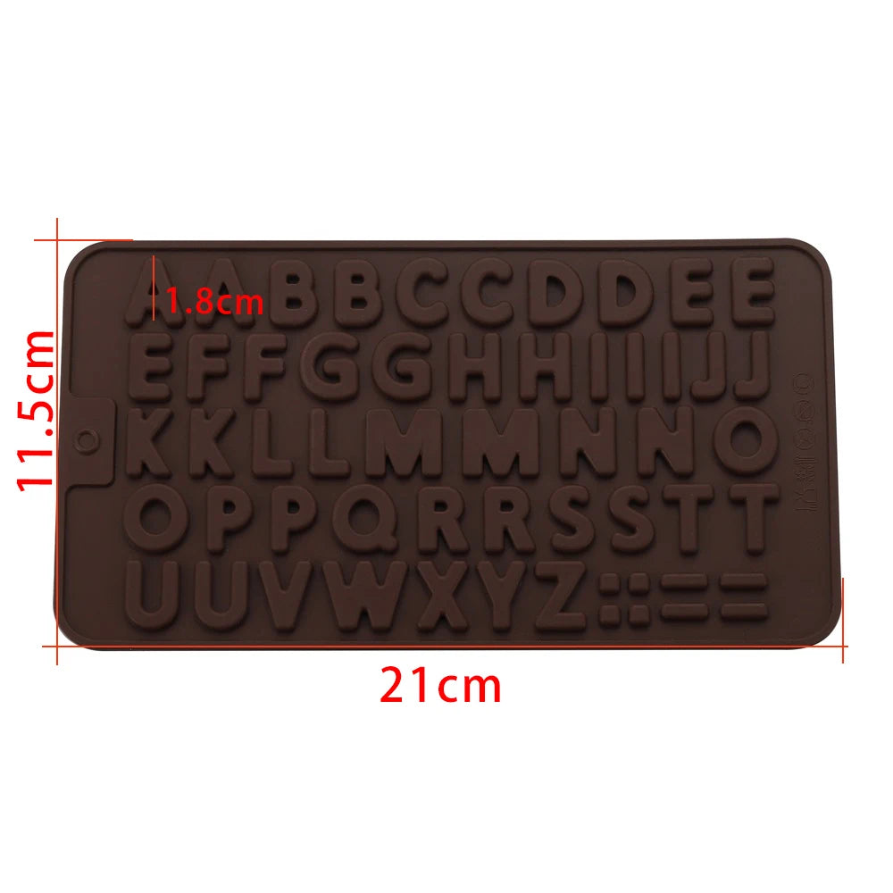 Alphabet & Number Silicone Resin Molds