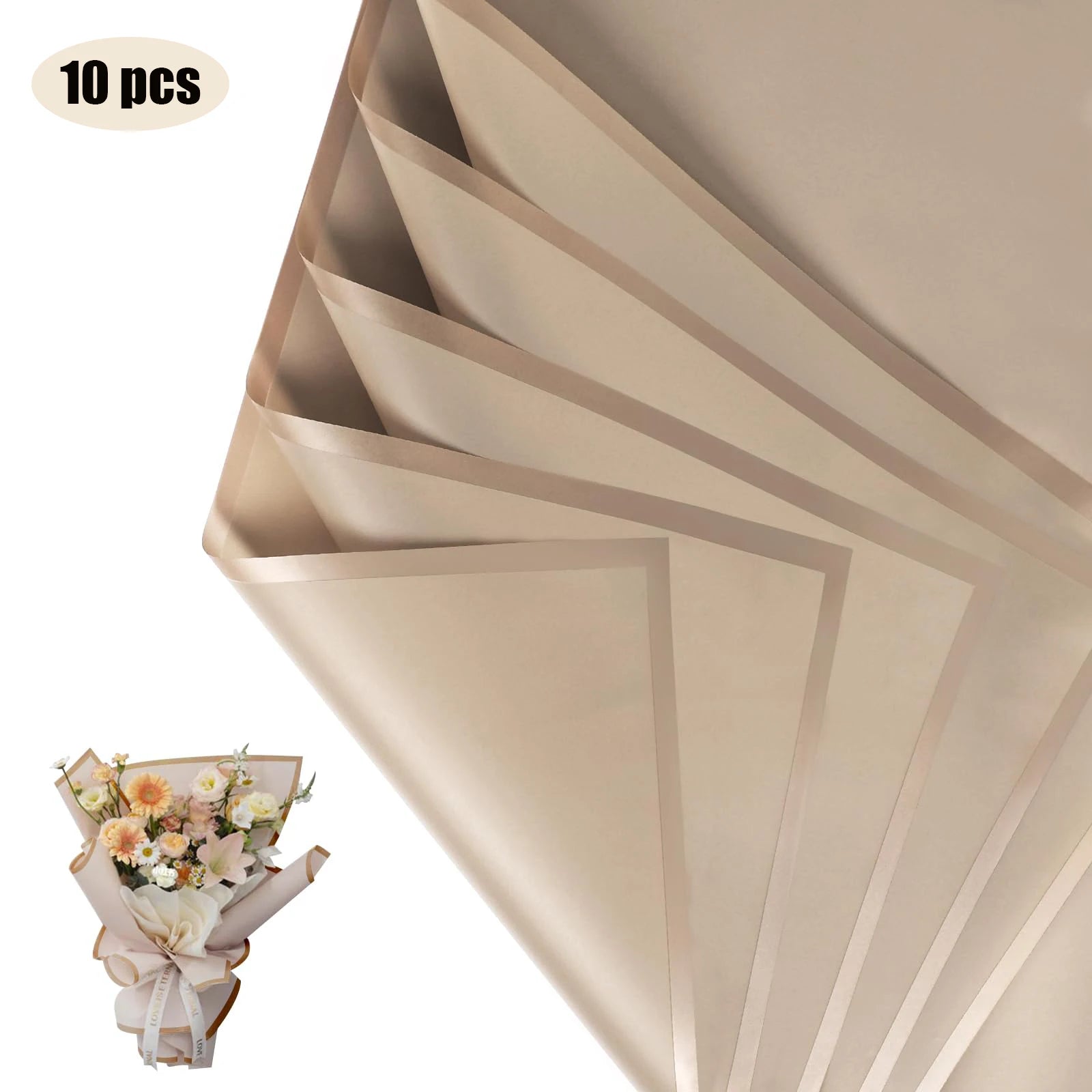 10 Sheets Waterproof Flower Wrapping Paper