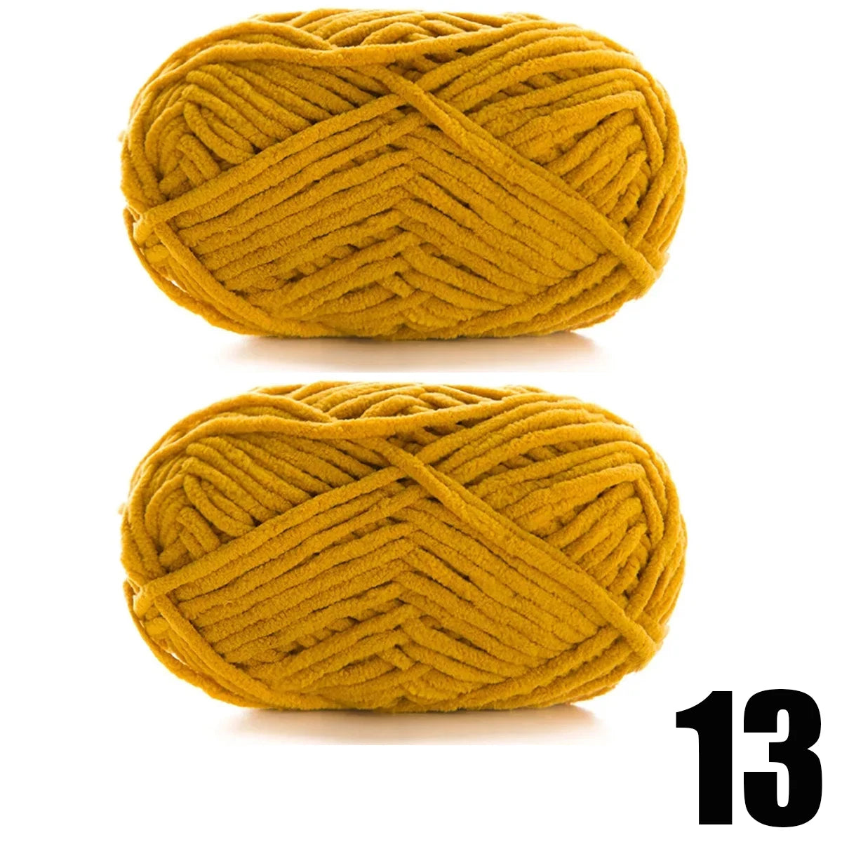 2pcs x 50g Soft Chenille Velvet Yarn