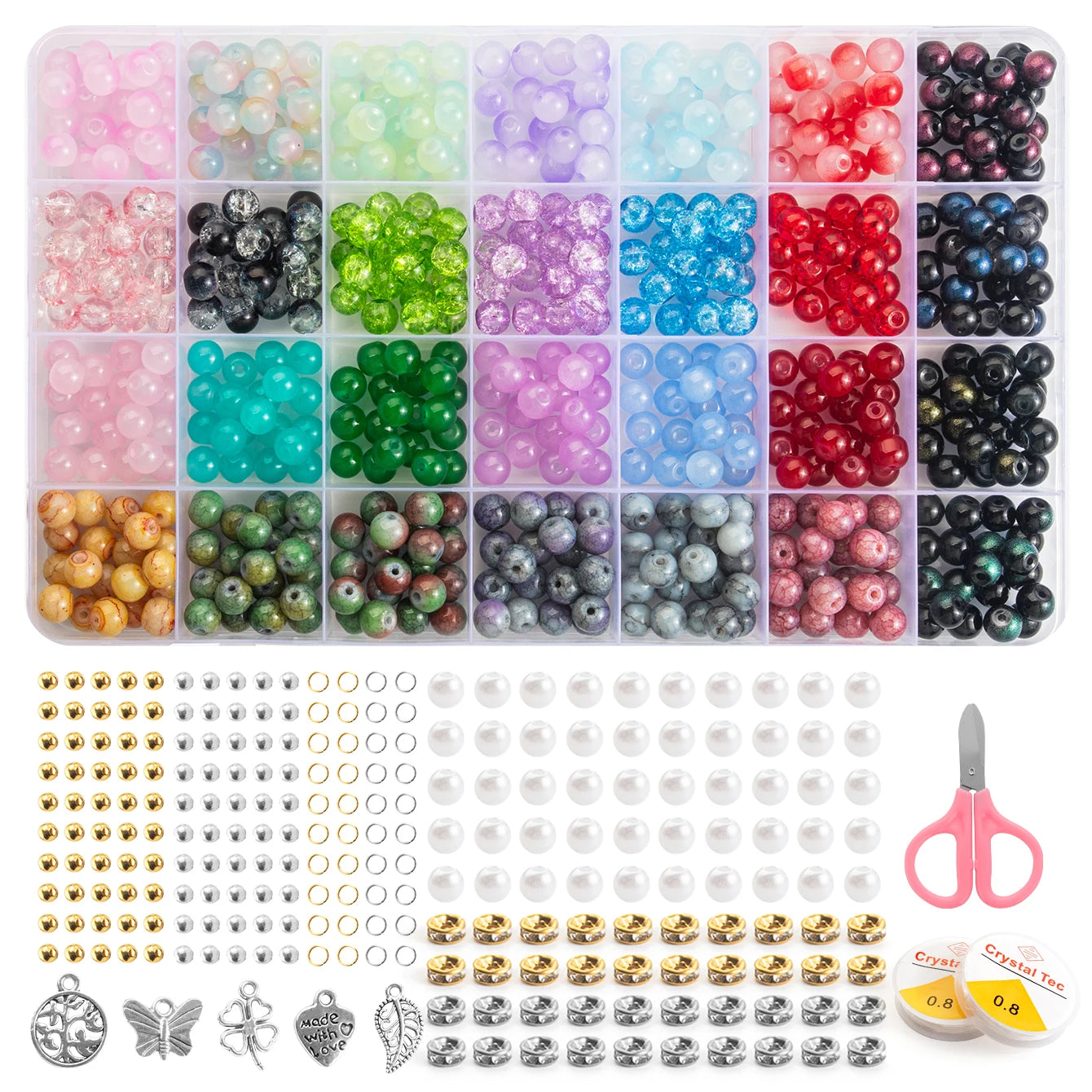 Glass Beads Bracelet Making Kit