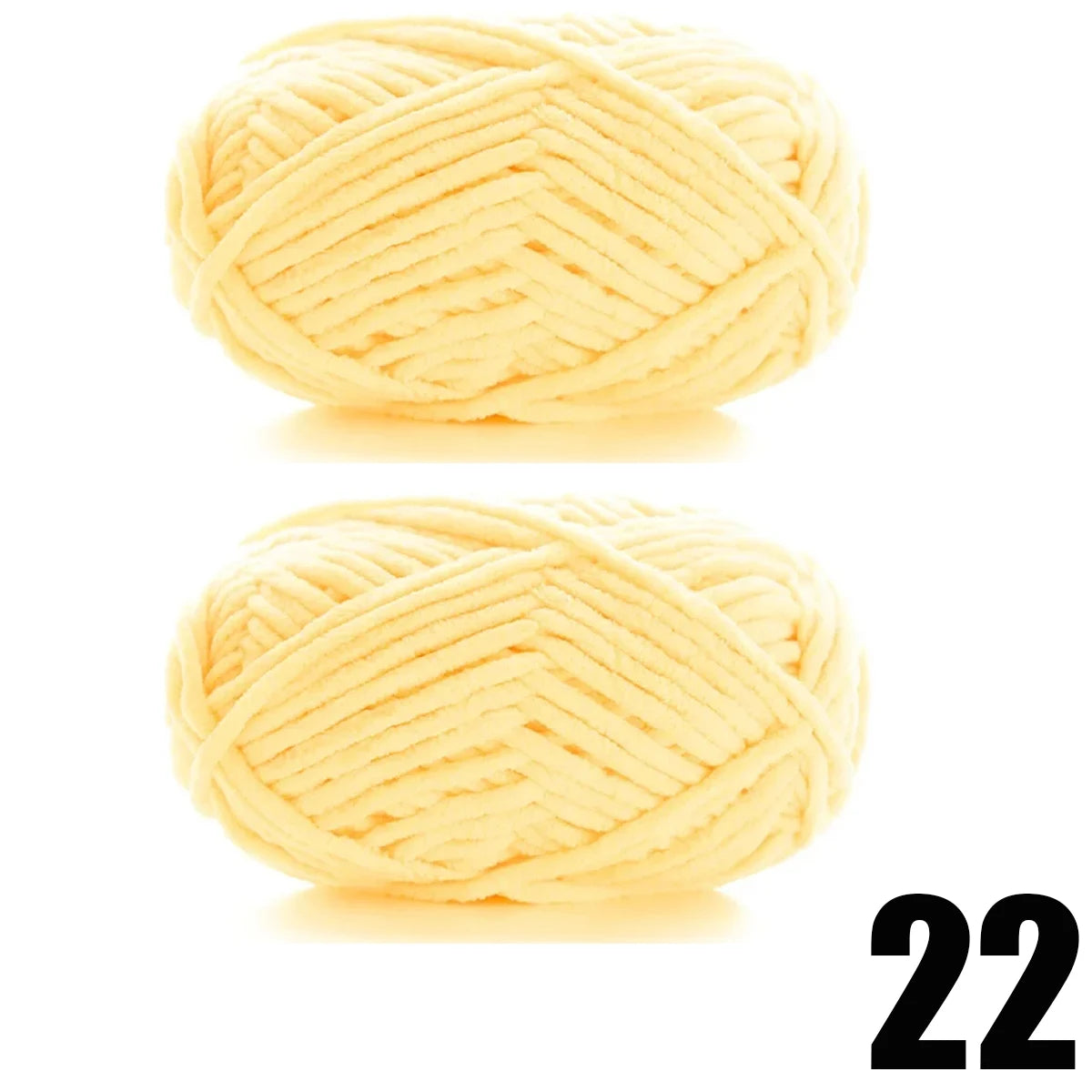 2pcs x 50g Soft Chenille Velvet Yarn