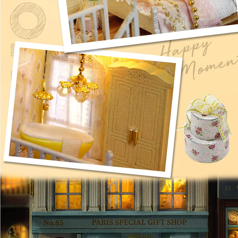 DIY Mini Wooden Dollhouse Kit