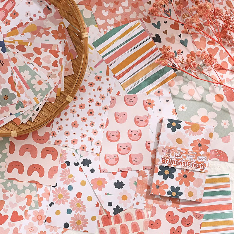 50pcs Vintage Multi-Style Decorative Paper