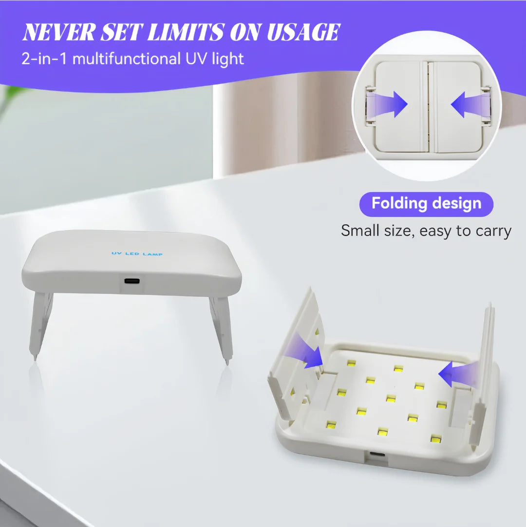 48W Dual-Sided Foldable UV Resin Curing Lamp