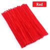 300/10pcs Colorful Chenille Stems – DIY Pipe Cleaners, Plush Tinsel Twist Sticks for Crafts & Educational Toys