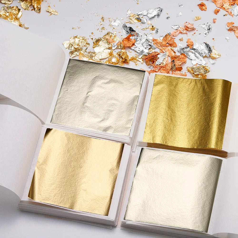 100–200 Sheets Imitation Gold Foil Paper
