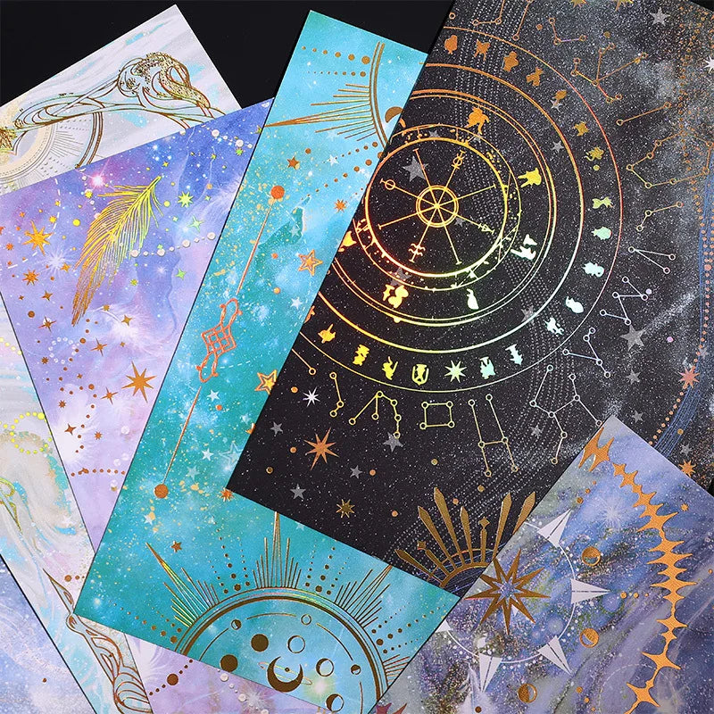 15pcs Dreamy Sky Theme Decorative Paper