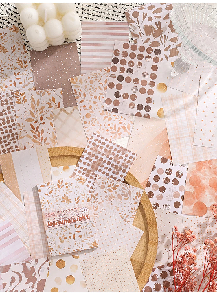 50pcs Vintage Multi-Style Decorative Paper
