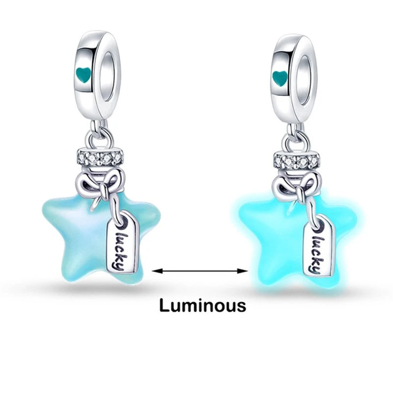 Chameleon, Luminous Firefly & Butterfly Charms