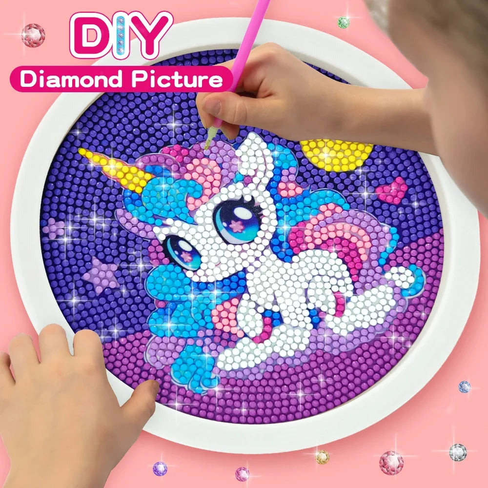 5D DIY Unicorn Diamond Painting Kit with Frame
