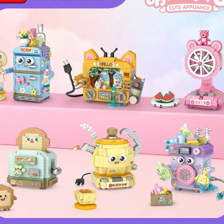 Mini Street View Building Blocks Toy Set