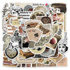 10/25/50pcs Mixed Retro Art Stickers – Vintage Graffiti Aesthetic