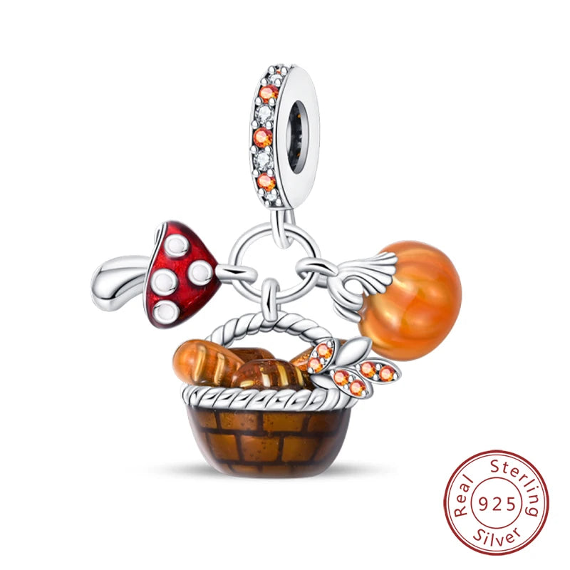 S925 Silver Luminous Firefly & Star Charms (3mm)