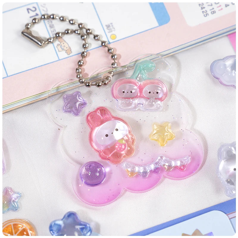 Sweet Fruit & Ice Cream 3D Relief Stickers