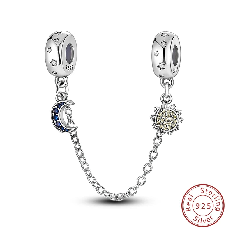 S925 Silver Luminous Firefly & Star Charms (3mm)