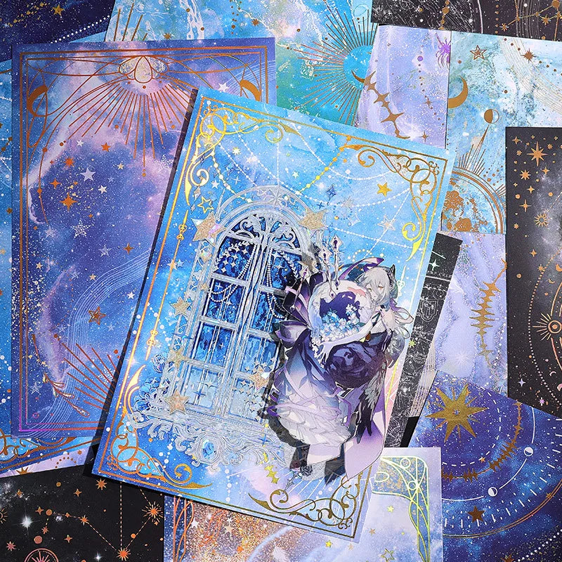 15pcs Dreamy Sky Theme Decorative Paper