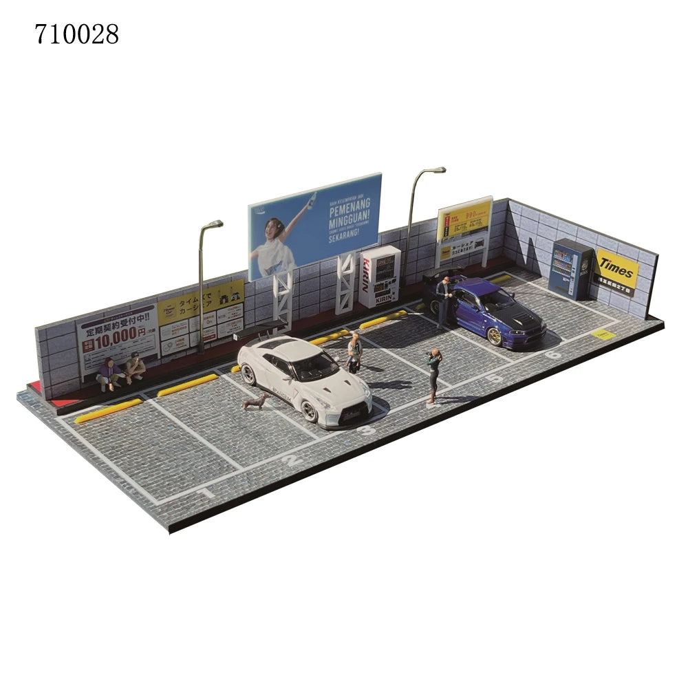 1:64 Scale Diorama Car Garage Model