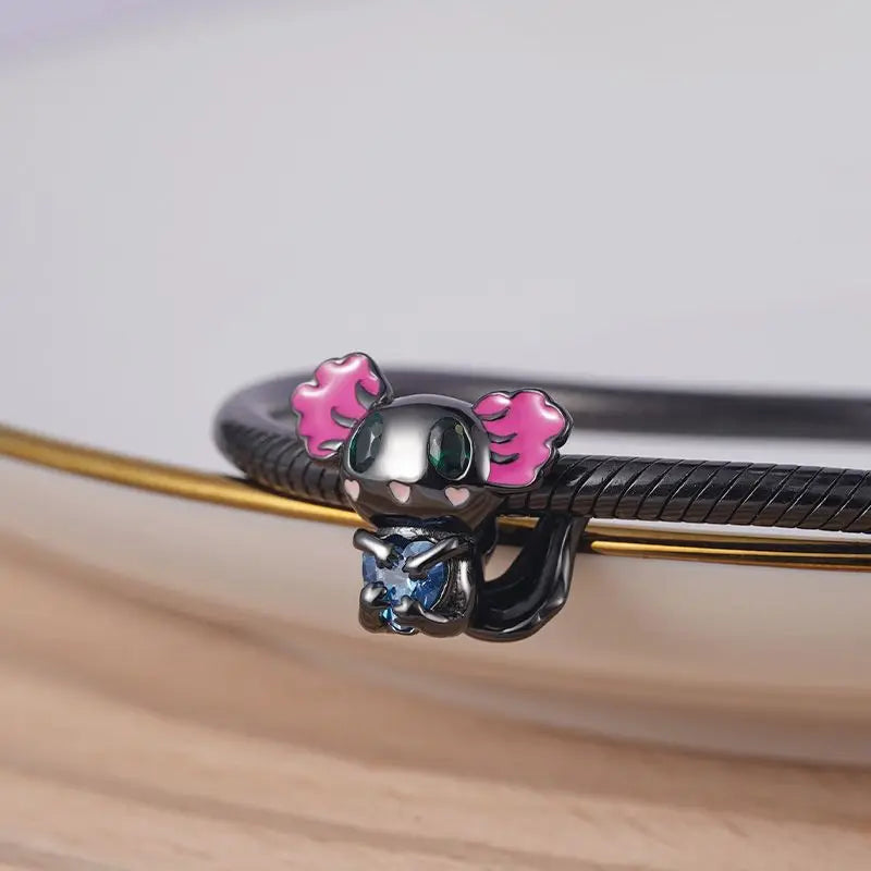 925 Sterling Silver Black Mysterious Charms