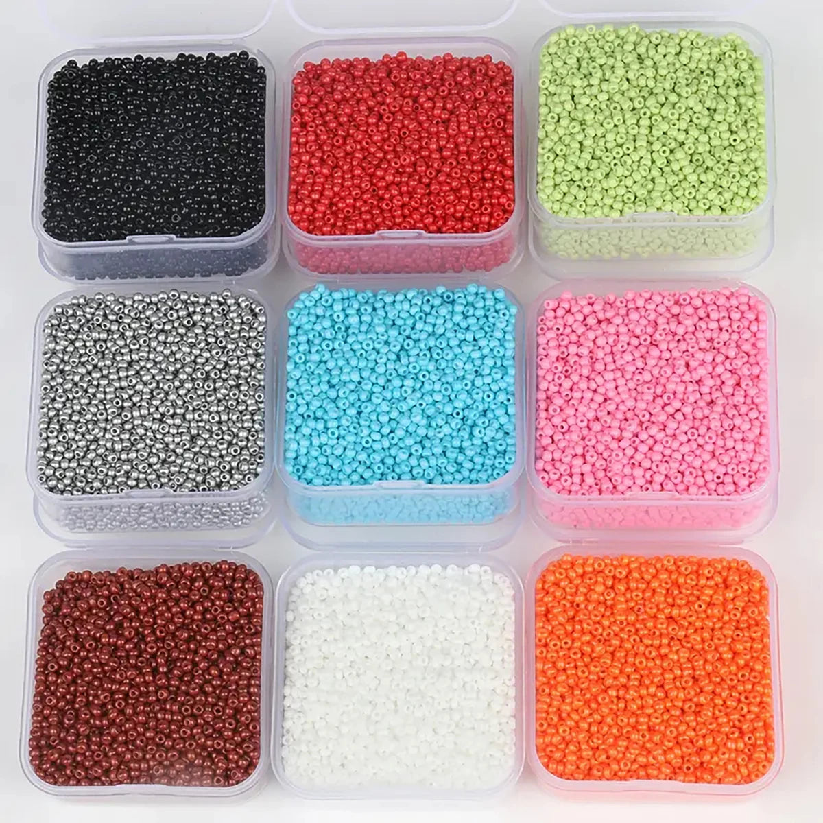 4000pcs 2mm Glass Seed Beads
