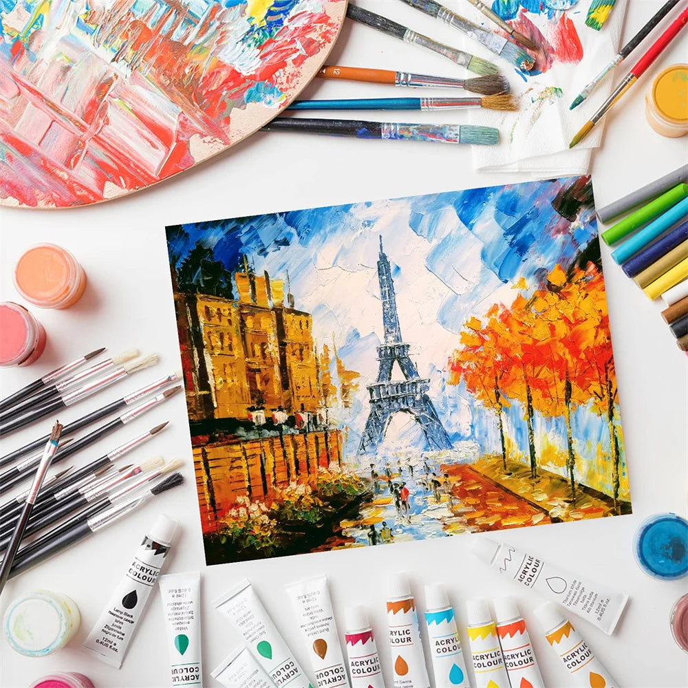 10pcs Square Blank Stretched Canvas with Wooden Frames