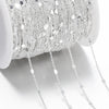 2 Meters No-Fade Sequins Chain Necklace – Gold & Silver Metal Copper Cable Chain for Jewelry Making & DIY Crafts