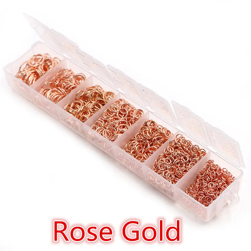 Jump Rings Set (3–10mm, 8 Colors) for Jewelry Making