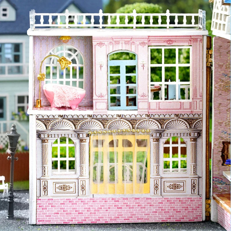 DIY Mini Wooden Dollhouse Kit