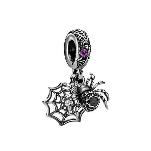 925 Sterling Silver Black Mysterious Charms