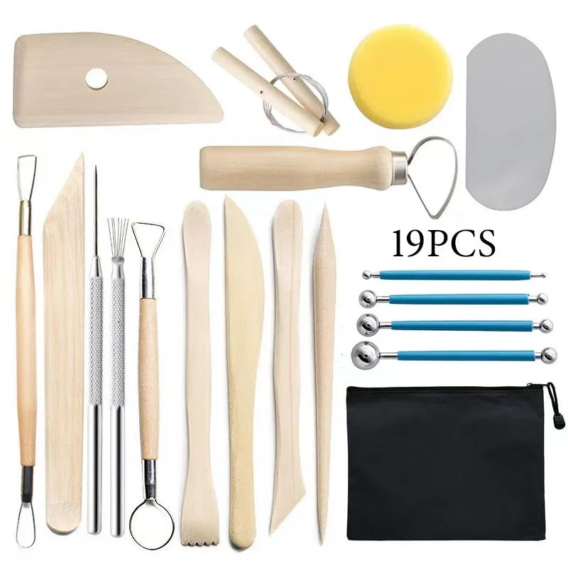 Pottery Clay Sculpting Tools Kit