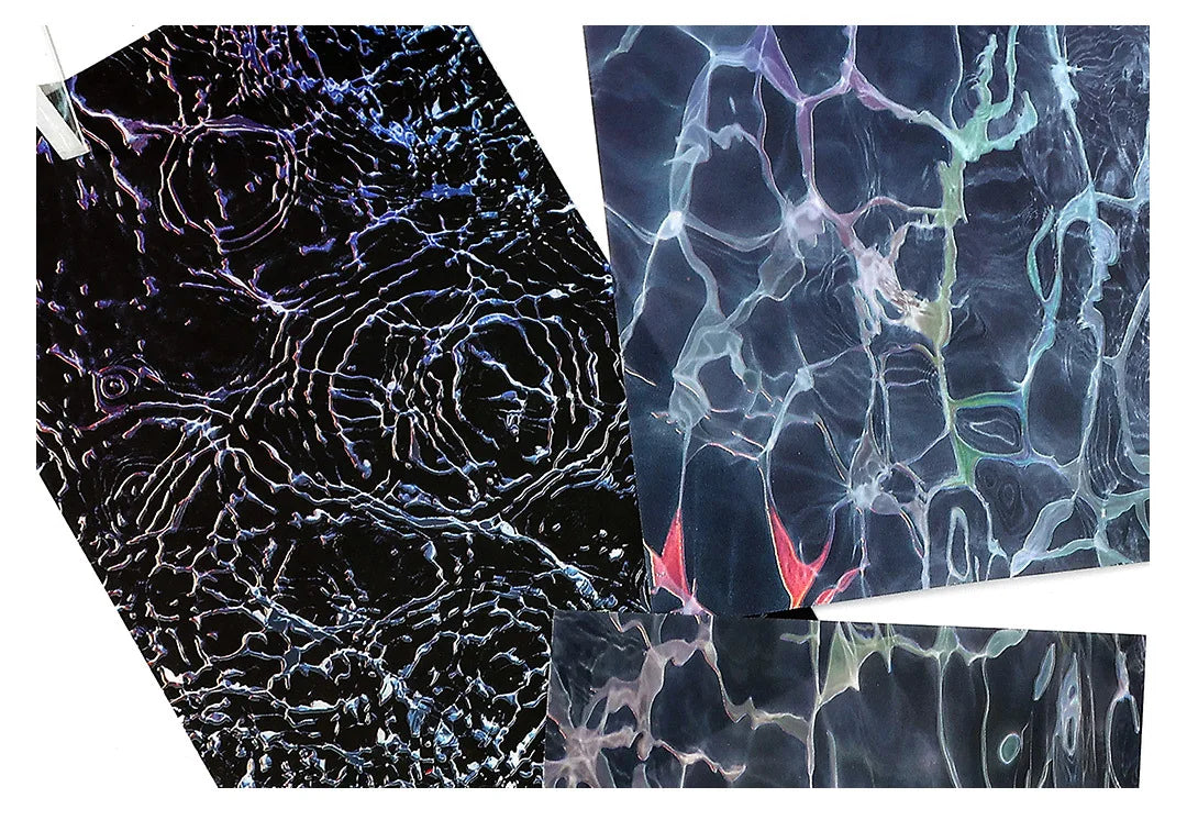 10pcs Wave Ripple Background Stickers