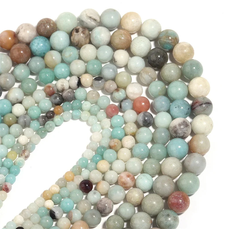 Natural Amazonite Round Beads