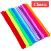 300/10pcs Colorful Chenille Stems – DIY Pipe Cleaners, Plush Tinsel Twist Sticks for Crafts & Educational Toys
