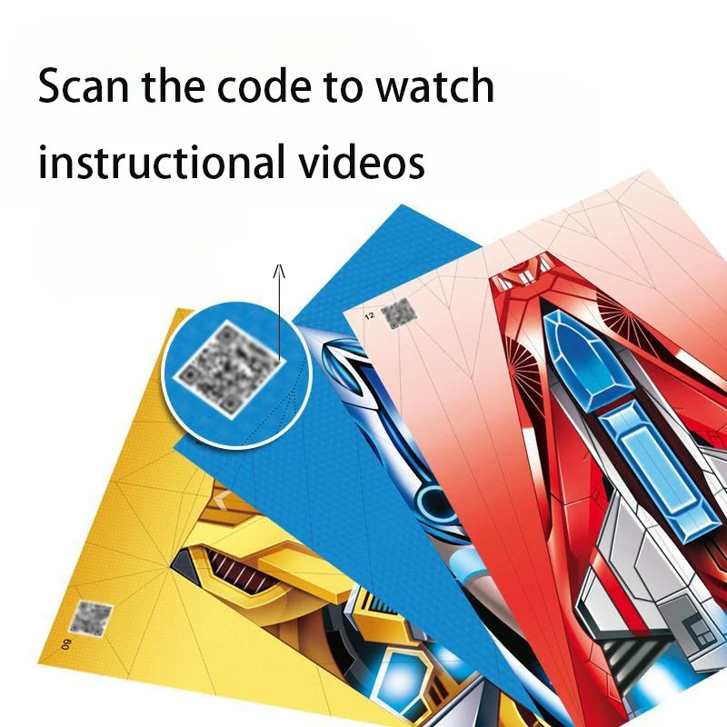 Colorful Origami Paper Plane Puzzle Craft Toy