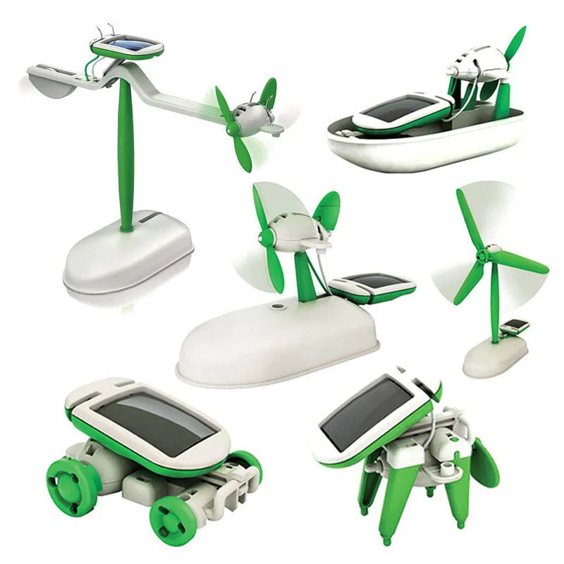 6-in-1 Solar Power Robot Kit