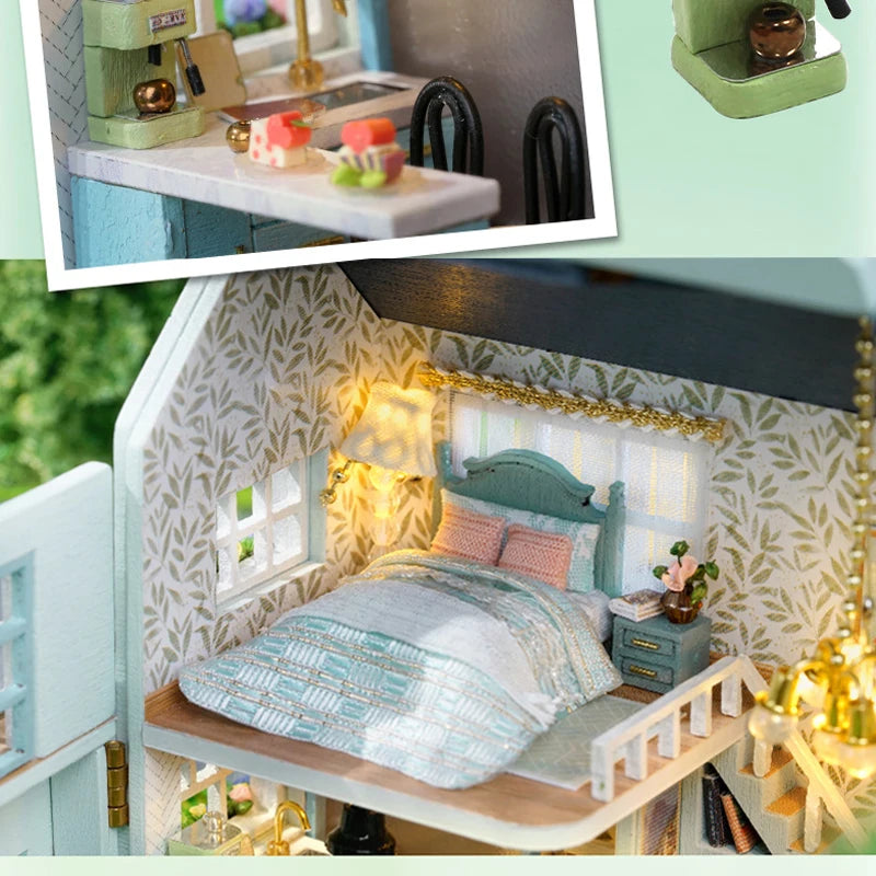DIY Mini Wooden Dollhouse Kit