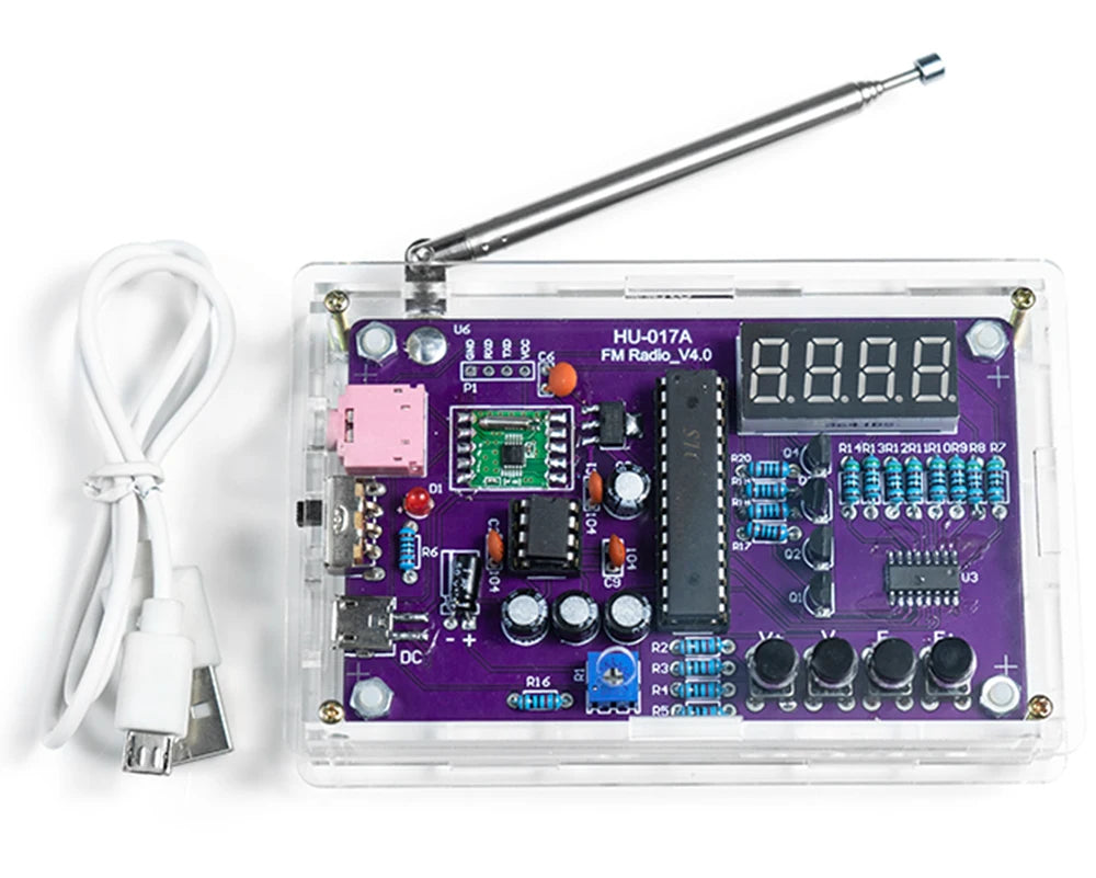 DIY FM Radio Kit with Digital Display (87–108MHz)