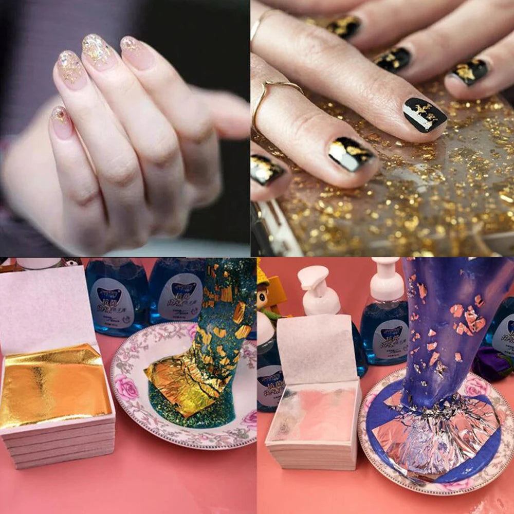 100–200 Sheets Imitation Gold Foil Paper