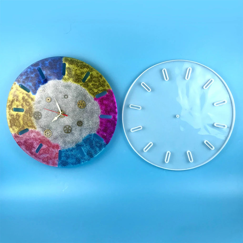 White DIY Silicone Clock Mold